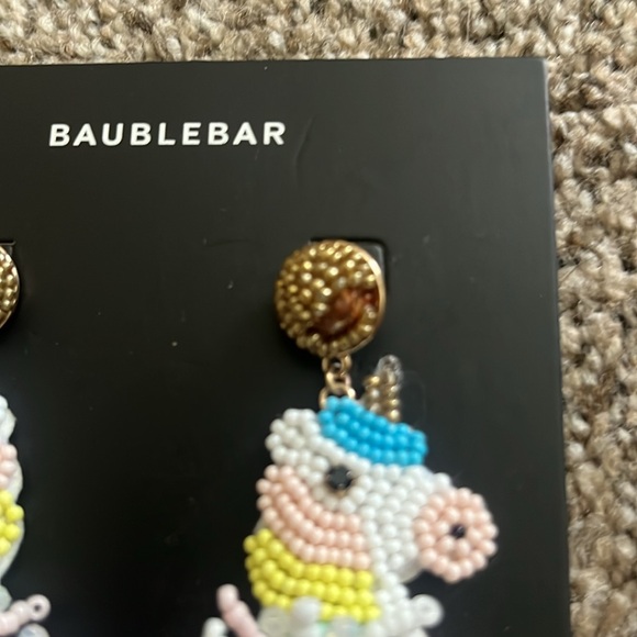 NWT Baublebar Unicorn Earrings - Picture 3 of 3